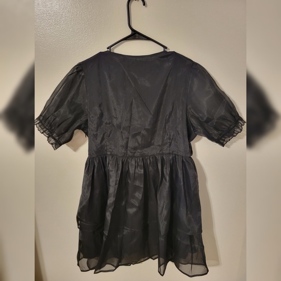 Andie Puff Sleeve Organza Dress - Picture 7 of 9